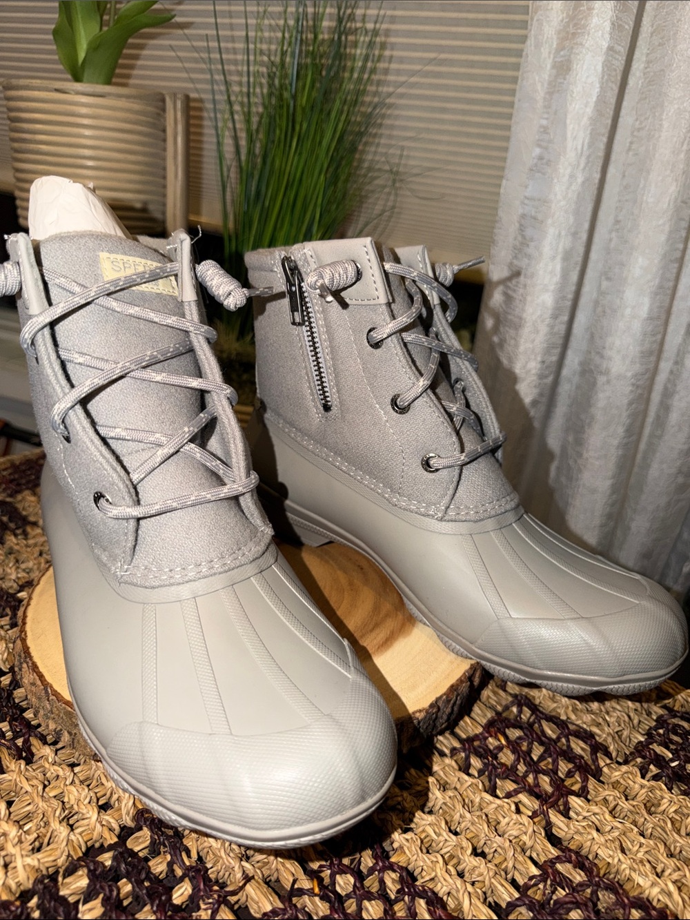 Sperry Syren Gulf Wool Duck Boots Grey Women’s Size 8 NEW in Box